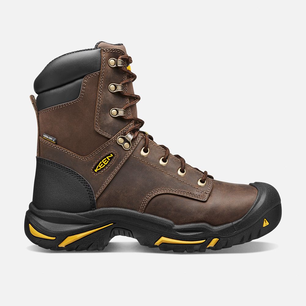 Botte de Travail Keen Homme Marron | Mt Vernon 8\" (Steel Toe) | AQDVB-9523